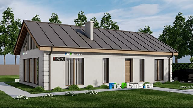 Одноэтажный дом F-9260