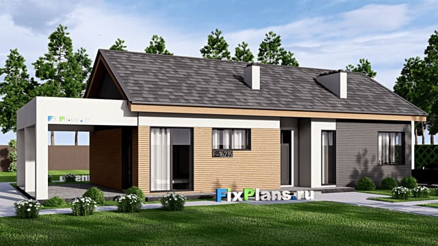 Одноэтажный дом F-16235