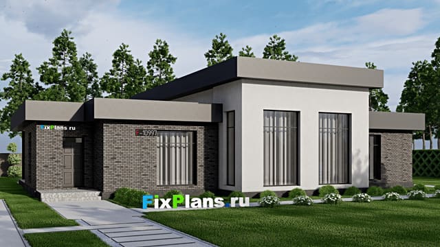 Одноэтажный дом F-10997