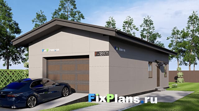 Одноэтажный дом F-18971