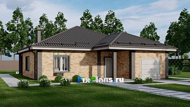 Одноэтажный дом F-4031
